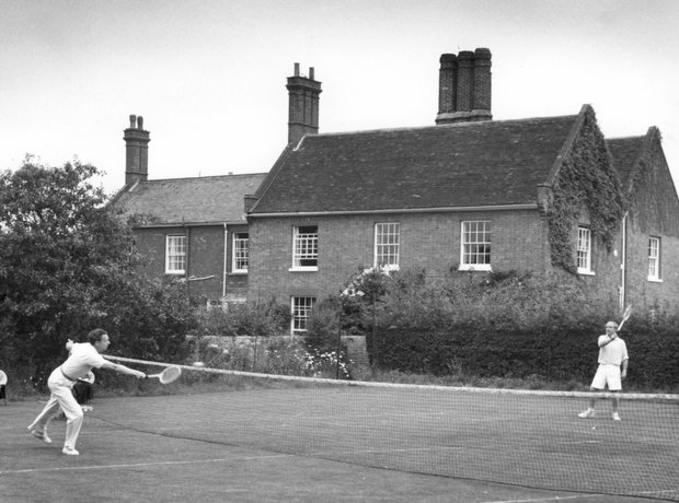 Benjamin Britten Peter Pears Tennis Red House