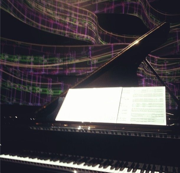 Lang Lang's piano at the Classic BRITs