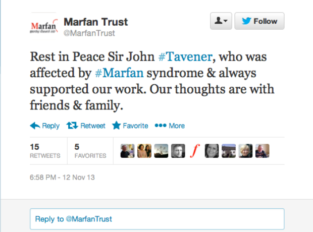 Tavener tributes
