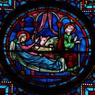 Nativity stained glass