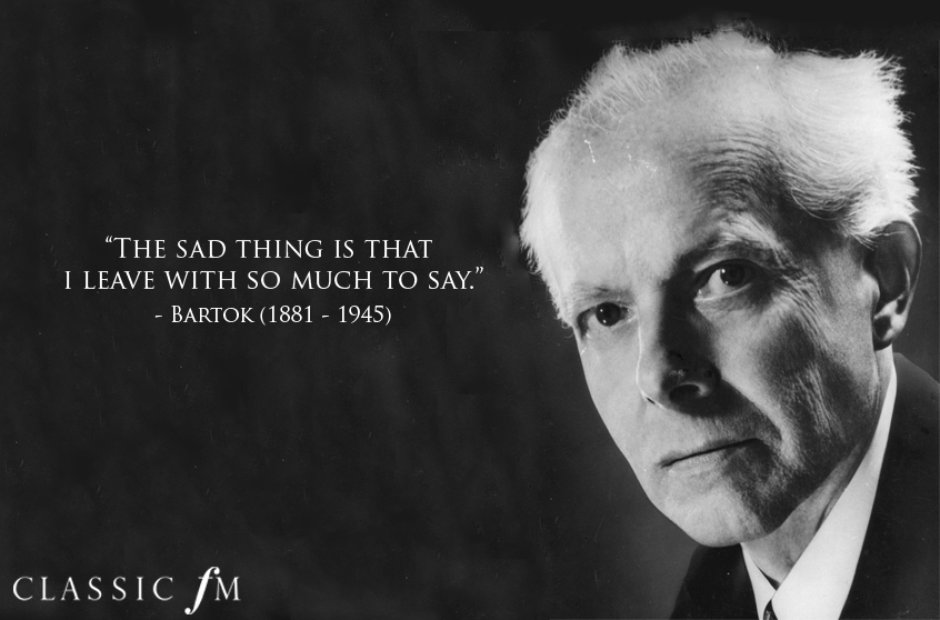 Bartok's last words - Composers' famous last words ...