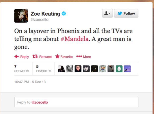 Nelson Mandela: the music world reacts