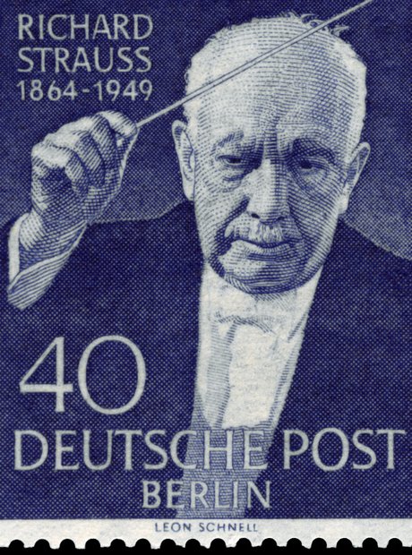 Richard Strauss stamp death
