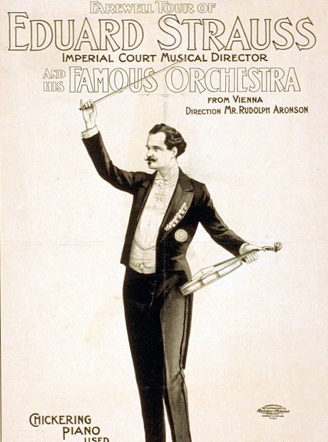 Eduard Strauss concert poster