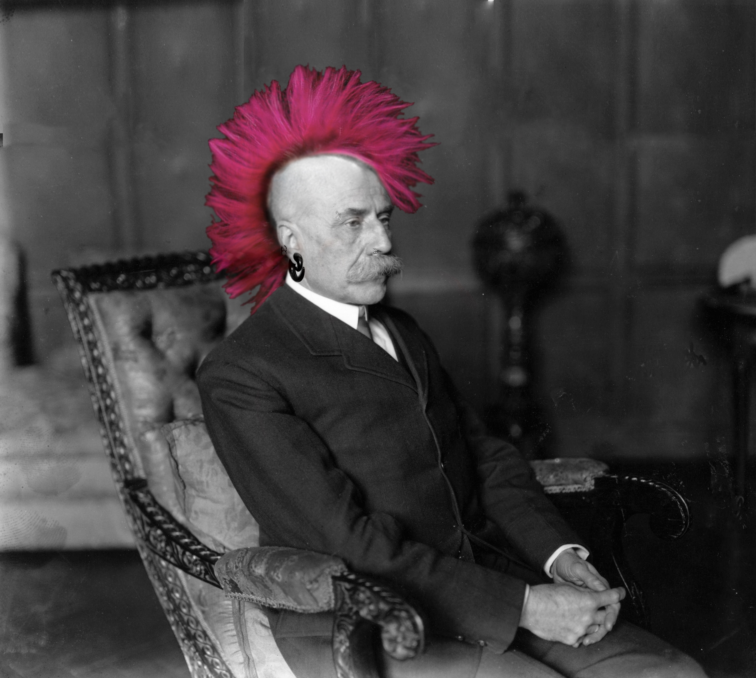 Elgar with a mohawk