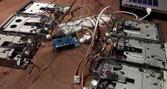 floppy disk drives play star wars music