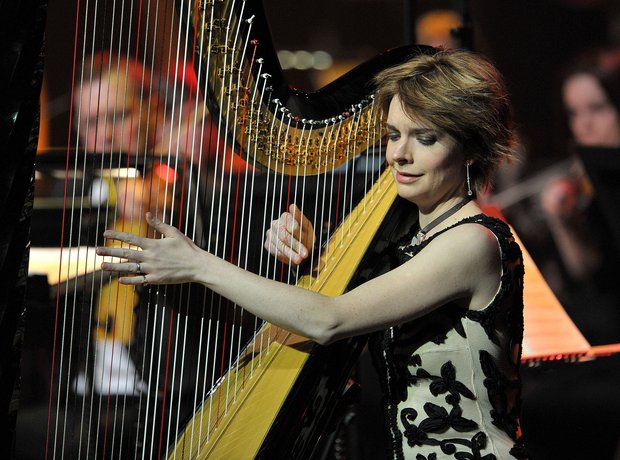 Catrin Finch harpist Classic FM Live 2014 Cardiff