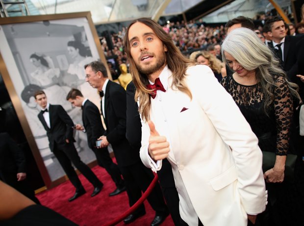 Jared Leto at the Oscars 2014