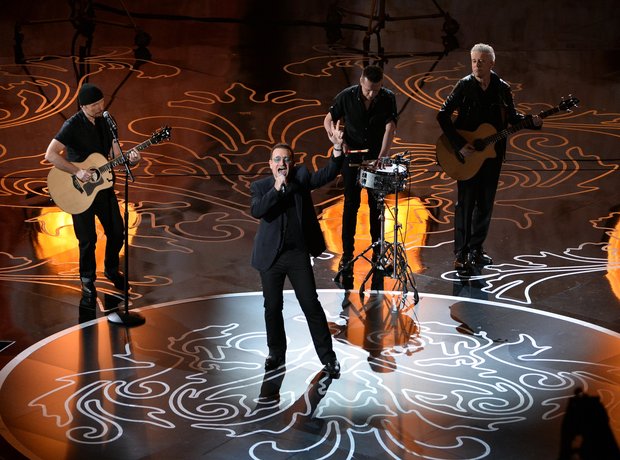 U2 at the Oscars 2014 live