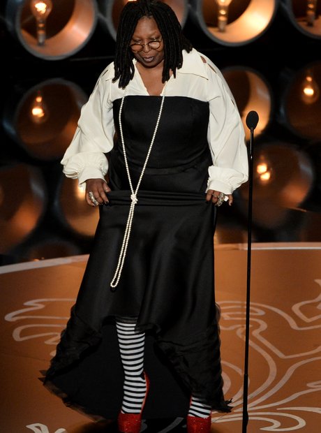 Whoopi Goldberg Oscars 2014 on stage