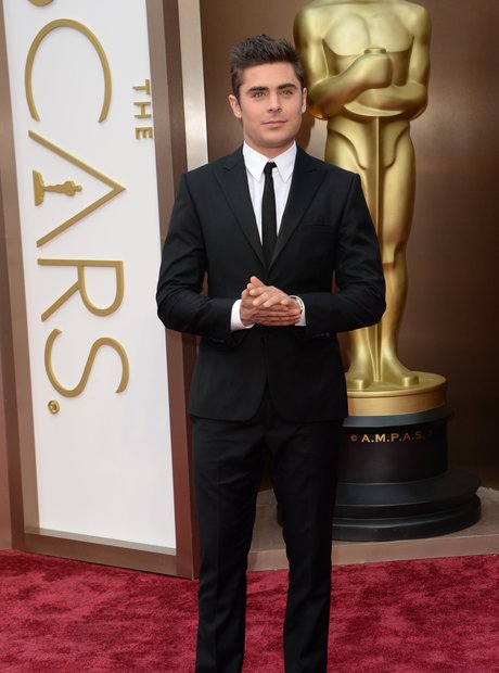 Zac Efron at the Oscars 2014 red carpet