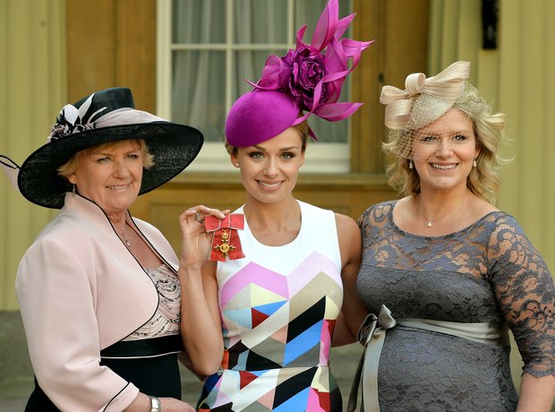 Katherine Jenkins receives her OBE: pictures