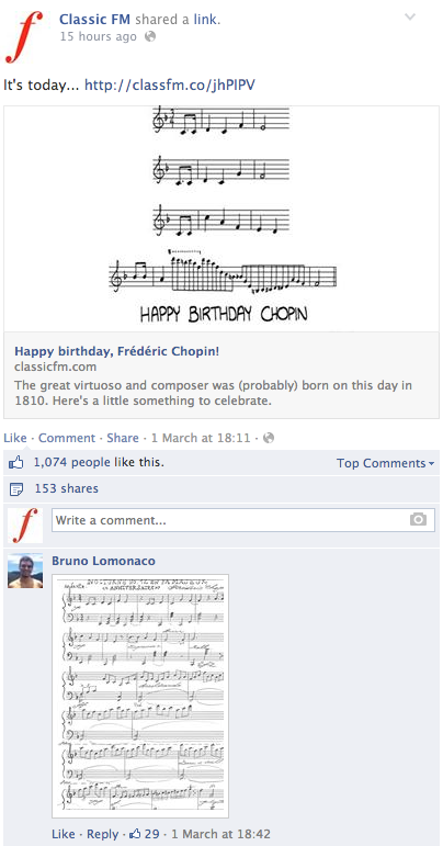 Classic FM Facebook