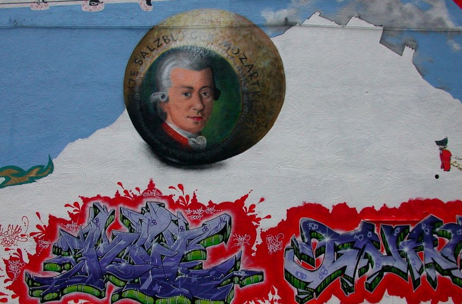 Mozart kugel Classical music street art Classic FM