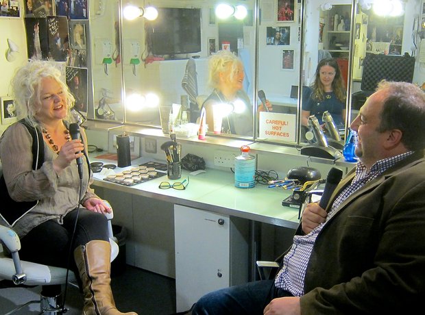 Wynne Evans Royal Opera House wig make-up Caroline O'Connor