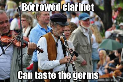 borrowed clarinet