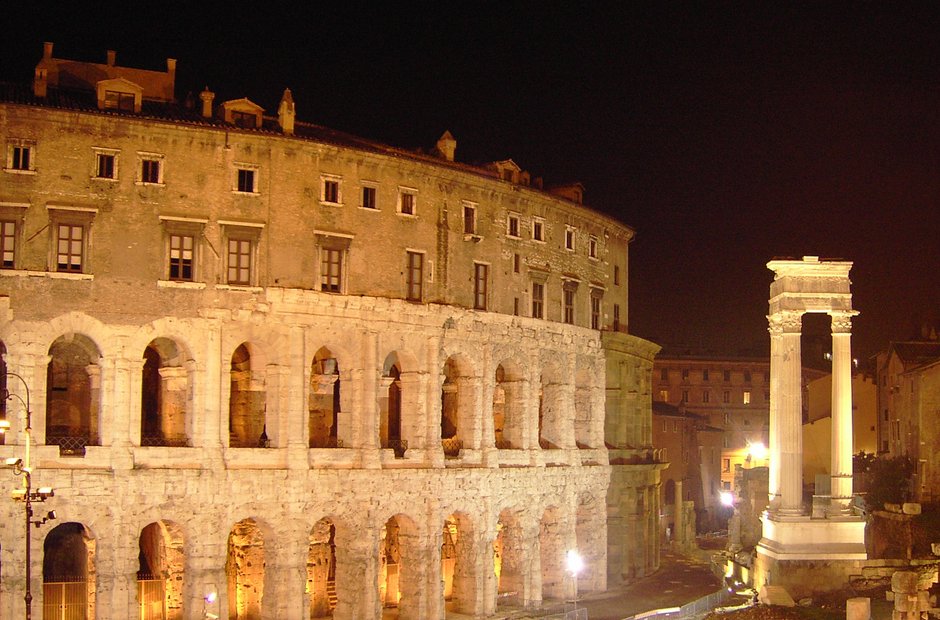 Rome city musical venues Notte Romano Theatre of Marcellus