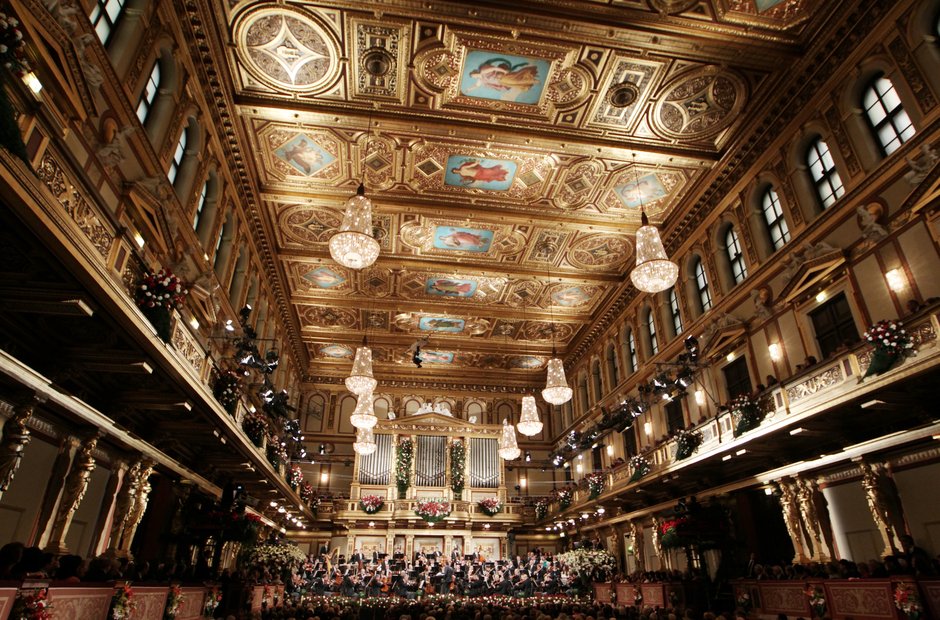 Vienna Musikverein Great Hall New Year's Concert Philharmonic Orchestra Mariss Jansons