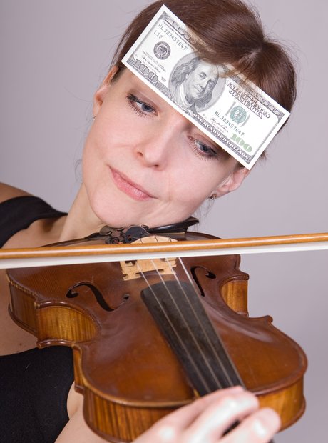 Bad stock photos violin