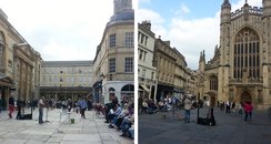 Bath Abbey buskers