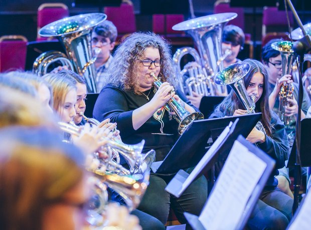 The Blue Coat School Brass Band School Proms 2014