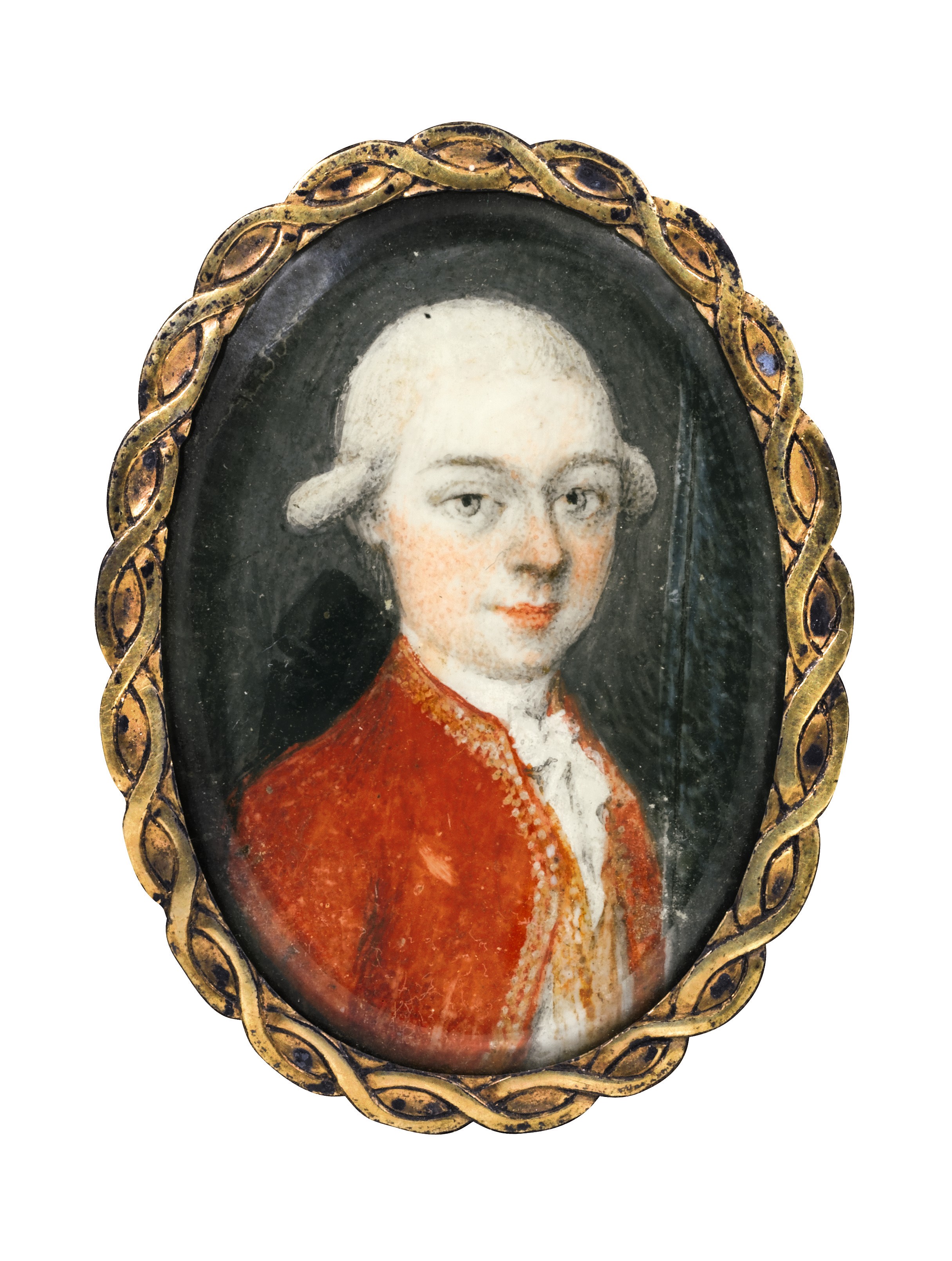 Miniature portrait of Mozart