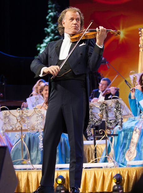 Andre Rieu performs on stage at SSE Arena Wembley.