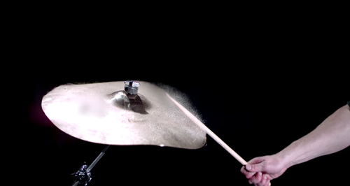 Cymbal slow motion