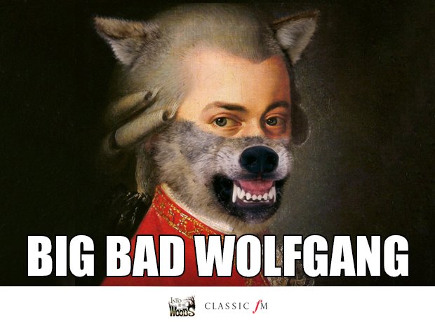 Big Bad Wolf and Mozart splice