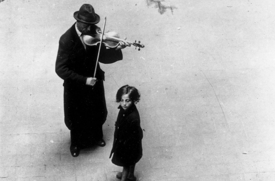 Vintage busking pictures