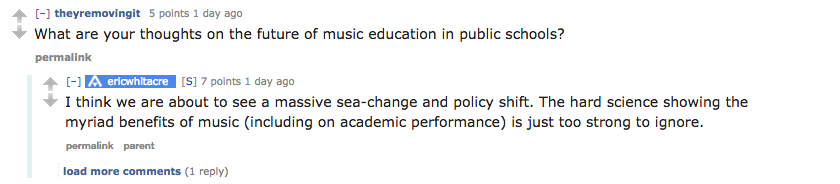 Eric Whitacre's AMA