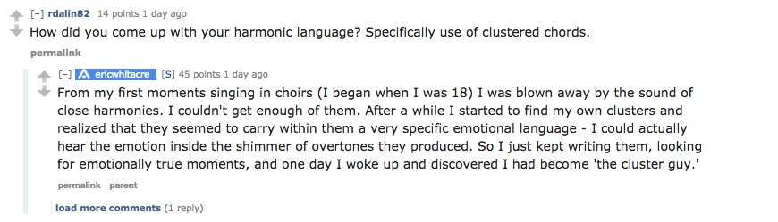 Eric Whitacre's AMA