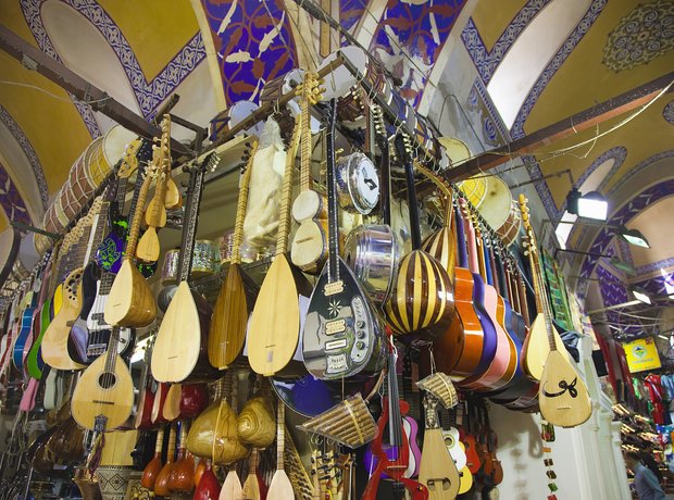 Music stall in Istanbul