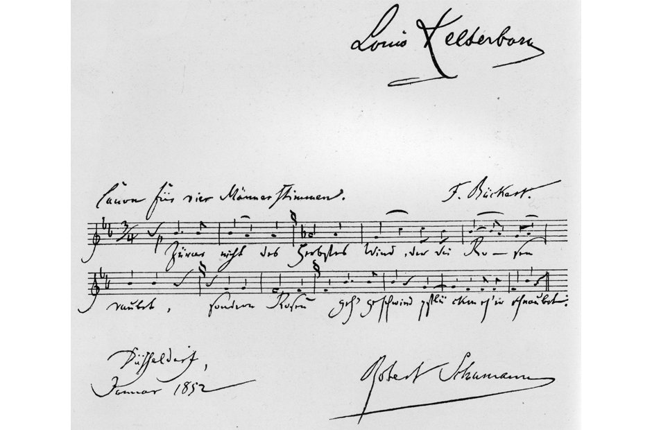 Beautiful manuscripts Schumann