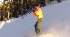 trombone skiing guy