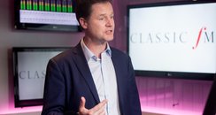 Nick Clegg talks exclusively to Classic FM