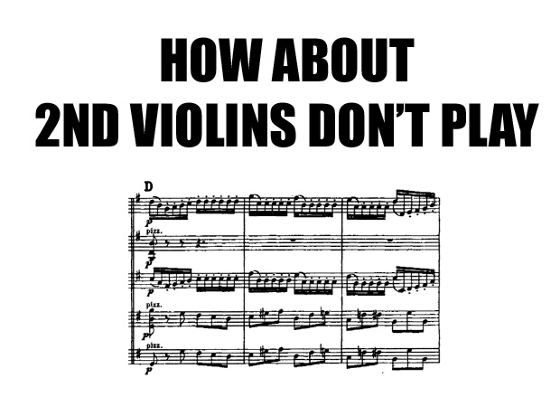 boring 2nd violin parts