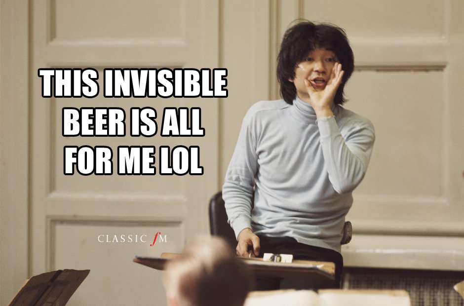 composers eating invisible food