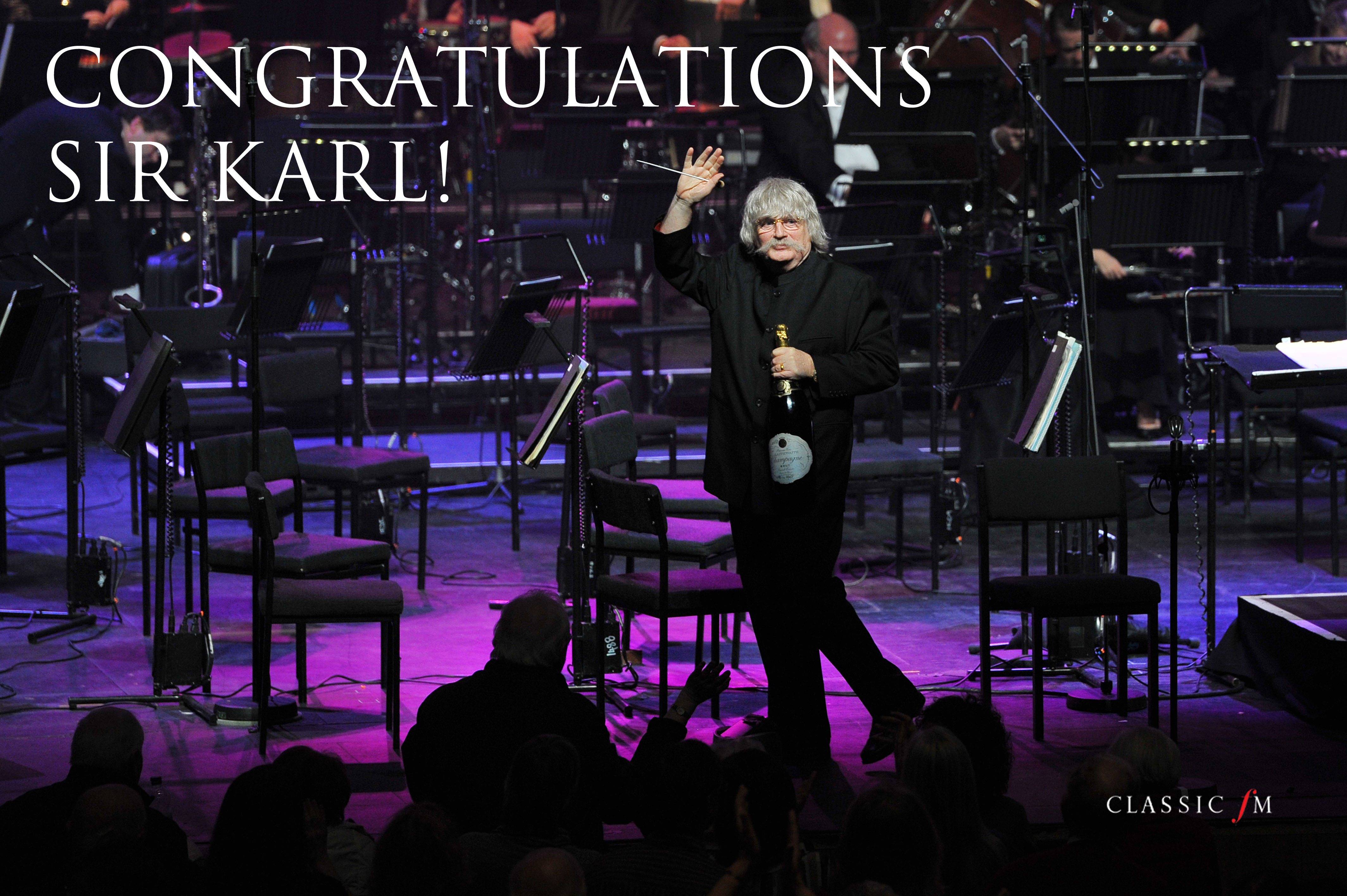 Congratulations Karl Jenkins