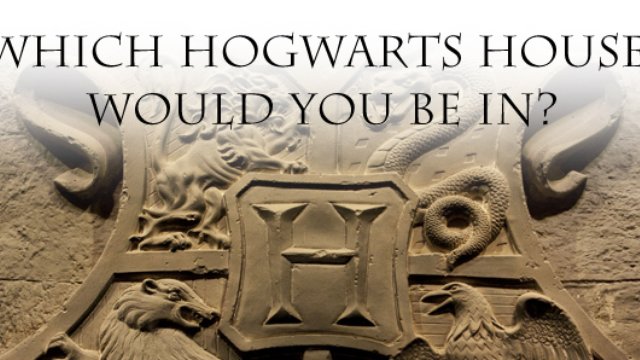 Hogwarts house quiz rectangle