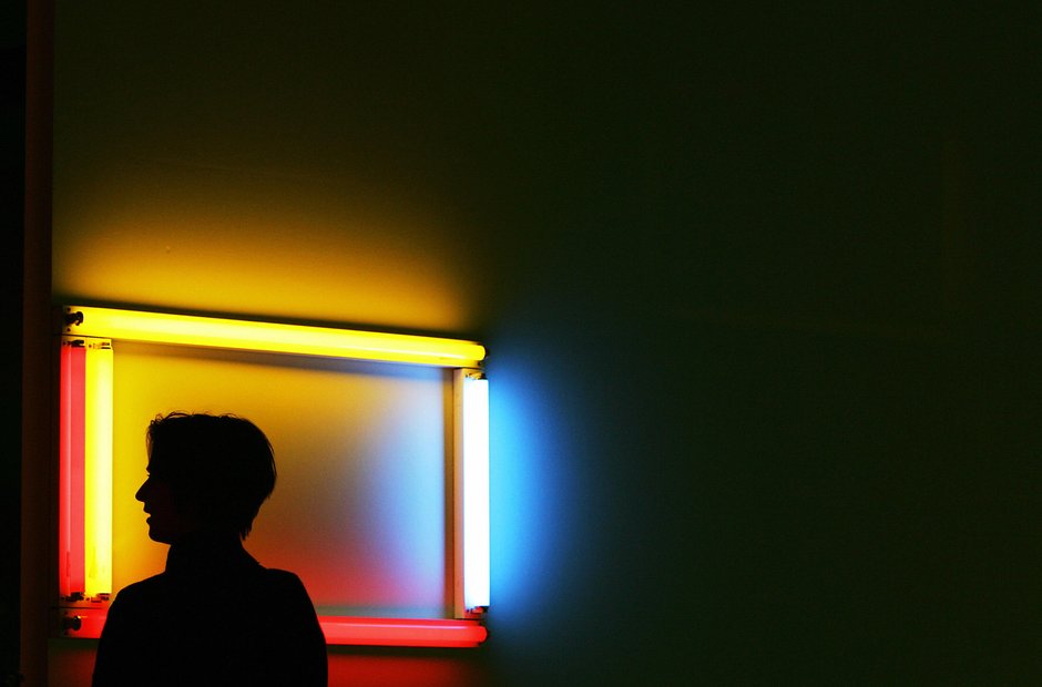 Southbank Centre Dan Flavin flourescent art