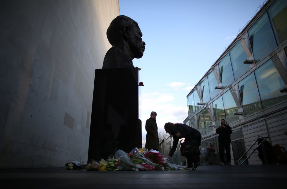 Southbank centre London Nelson Mandela sculpture