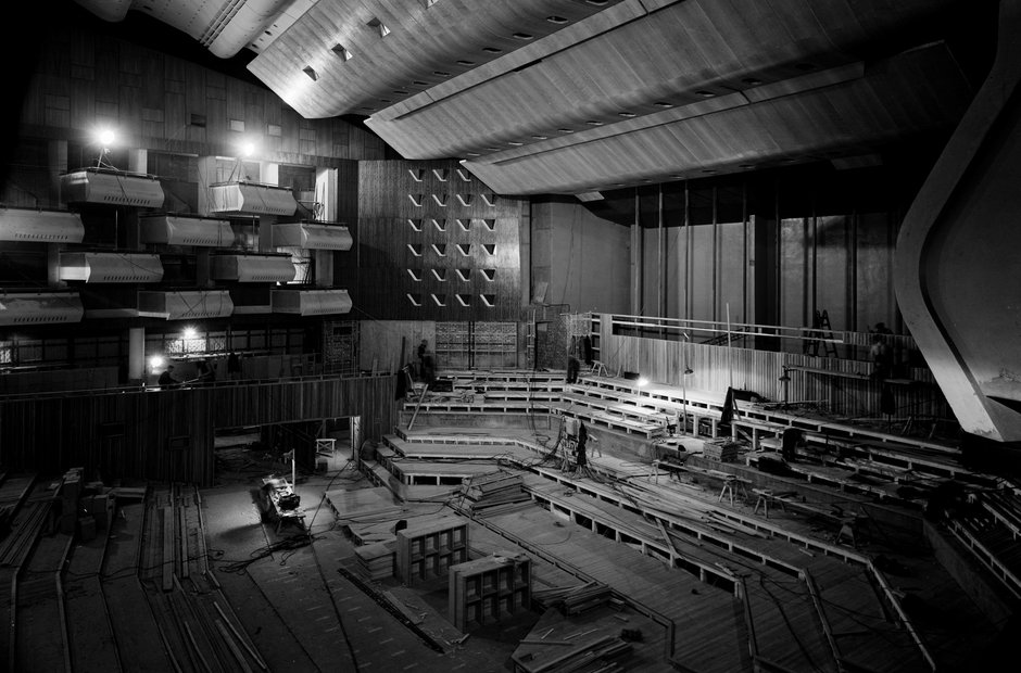 Southbank Centre London Royal Festival Hall construction interior