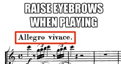 normal performance directions