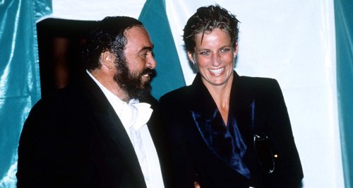 Princess Diana and Pavarotti 