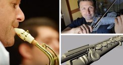 3D printed instruments, including saxophone