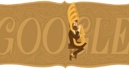 Adolphe Sax Google Doodle