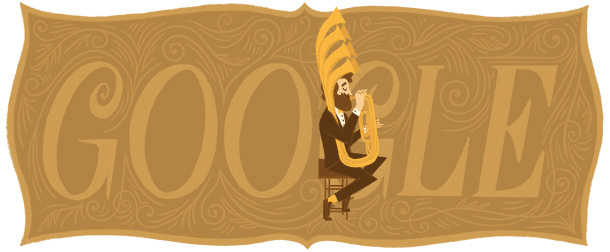 Adolphe Sax Google Doodle