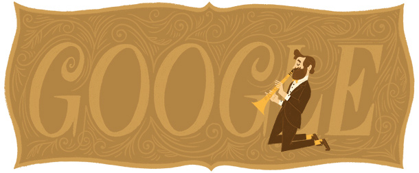 Adolphe Sax Google Doodle