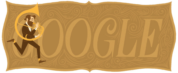 Adolphe Sax Google Doodle